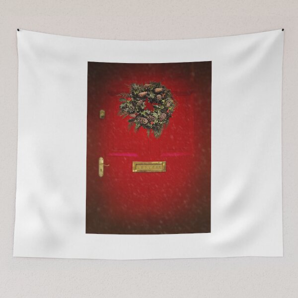 Item preview, Wreath on red door designed and sold by Lyn  Randle.