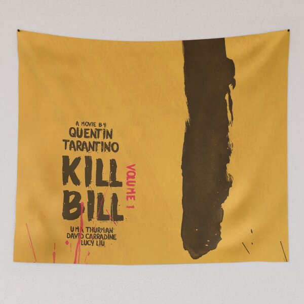 Item preview, Kill Bill, Quentin Tarantino, minimal movie poster,  Uma Thurman, Lucy Liu, alternative film playbill designed and sold by Spallutos.