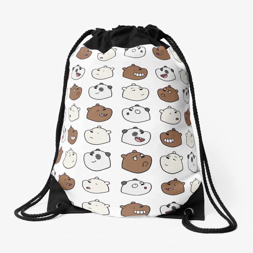 We Bare Bears Drawstring Bag
