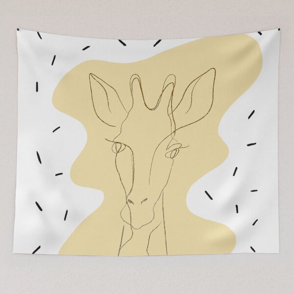 Item preview, Giraffe one line in color designed and sold by KatrinPo.