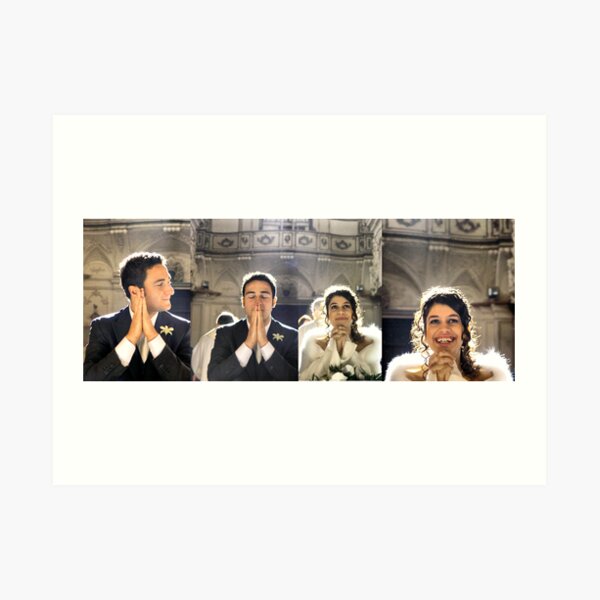 Just married Art Print