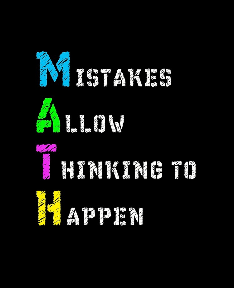 Math Acronym - Mistake allow thinking to happen' Men's Zip Hoodie