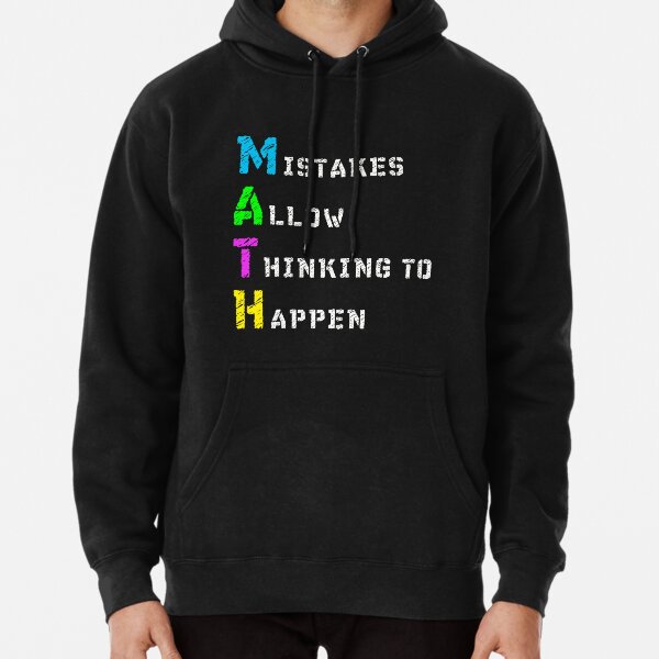 Math Acronym - Mistake allow thinking to happen' Men's Zip Hoodie