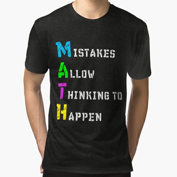 Math Acronym - Mistake allow thinking to happen' Men's Zip Hoodie