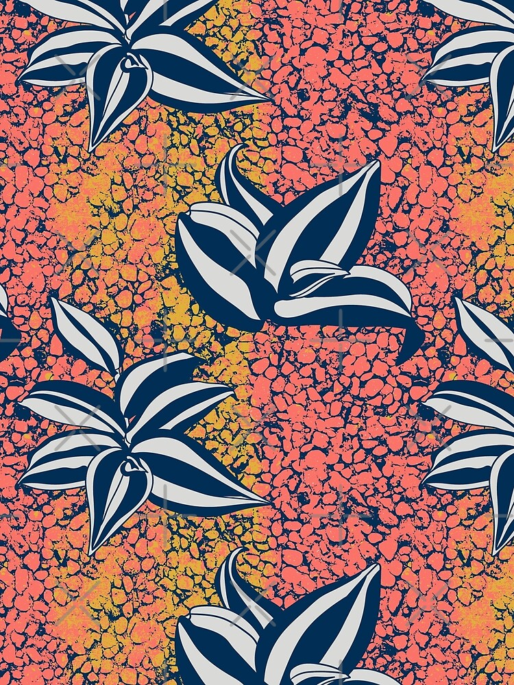 Tradescantia zebrina / Inch plant in coral by nobelbunt