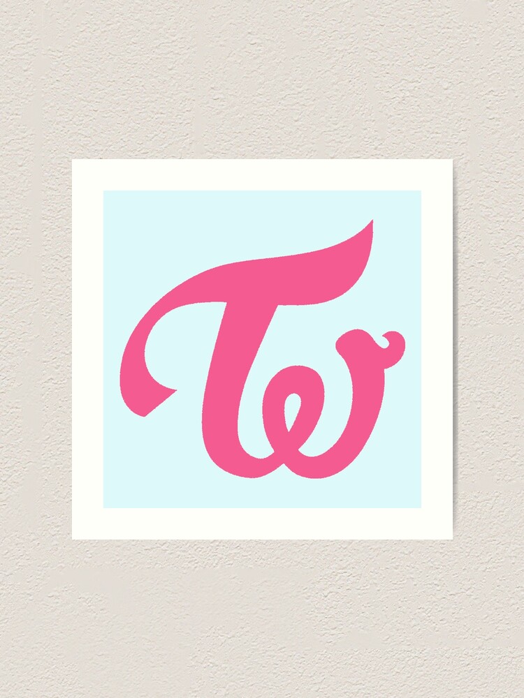 Twice Logo Pink Art Print By Lyshoseok Redbubble