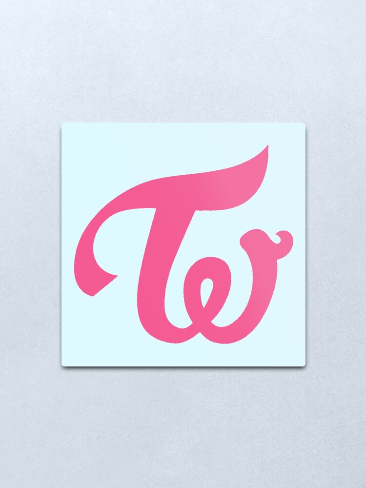 Twice Logo Pink Metal Print By Lyshoseok Redbubble