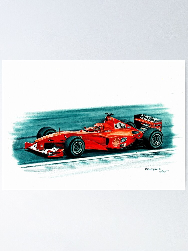 Michael schumacher poster-f1-Ferrari-on Photo Paper/Canvas Canvas 