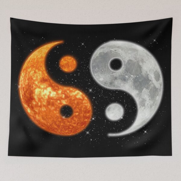 Item preview, Yin Yang Moon Sun designed and sold by AsKartongs.