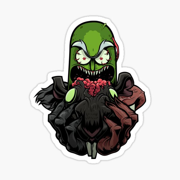 Pickle Rick Stickers Redbubble - drawing roblox art terry character cute character free png pngfuel