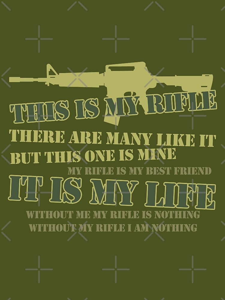 "This is my Rifle Rifle Creed" Poster for Sale by McPod Redbubble