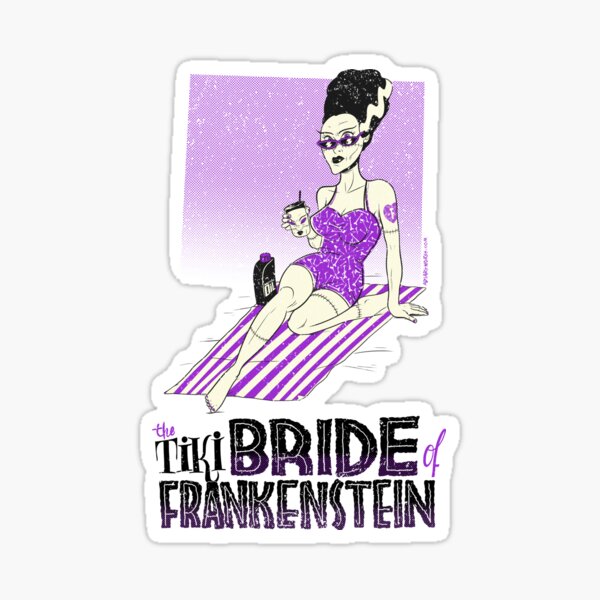 The Tiki Bride of Frankenstein Pegatina