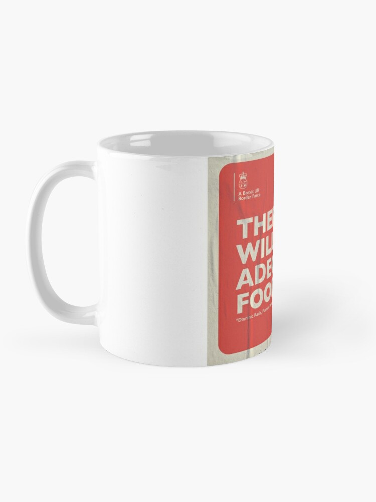 Thumbnail 3 of 6, Coffee Mug, Adequate Food Mug designed and sold by NYET! - a Brexit UK Border Farce.