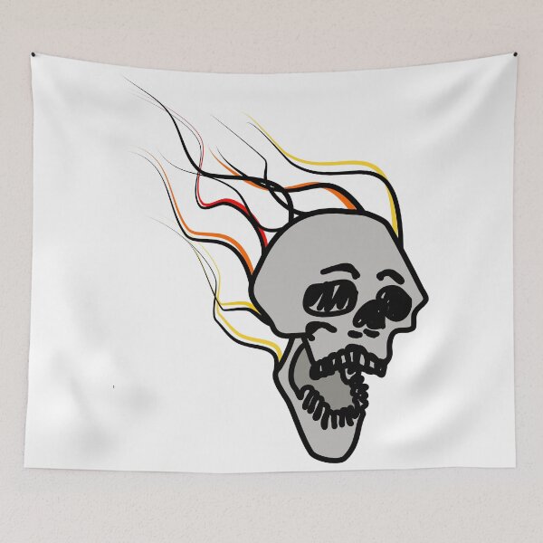 Item preview, Burning skull designed and sold by Logan81.