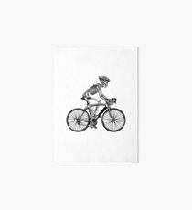 bike riding Art Board Print