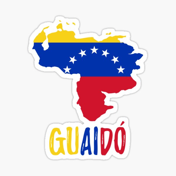 Artikel-Vorschau von Venezuela-Kartenflagge - Guaido-Präsident, designt und verkauft von CacaoDesigns.