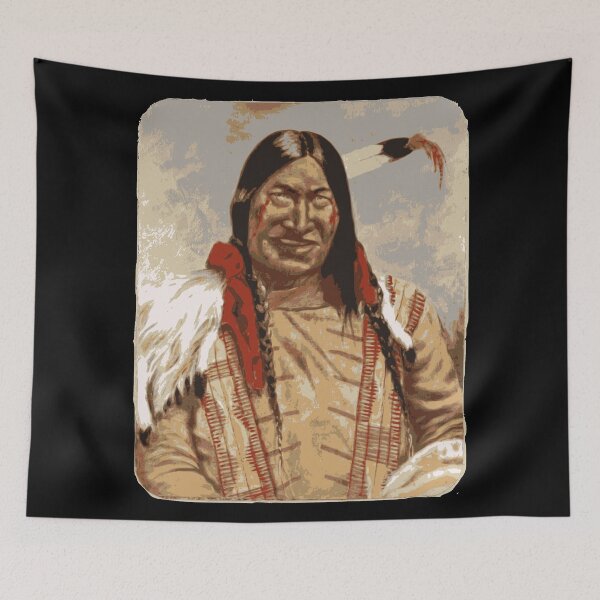 Item preview, Native American man designed and sold by untagged-shop.