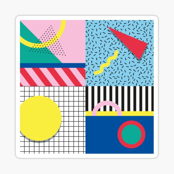 Memphis party Sticker