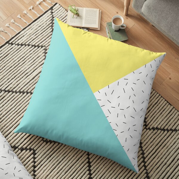Geometric love Floor Pillow