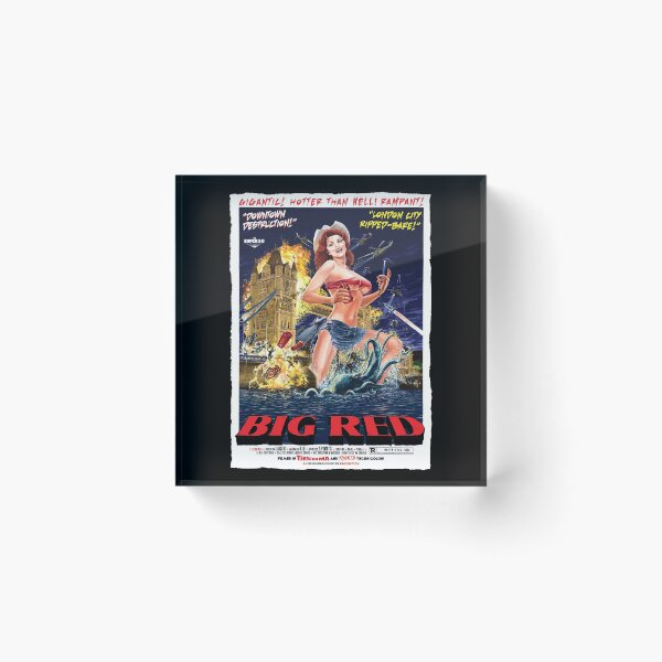 Item preview, Big Red Pub Spoof B-Movie Poster designed and sold by ReelCultArt.