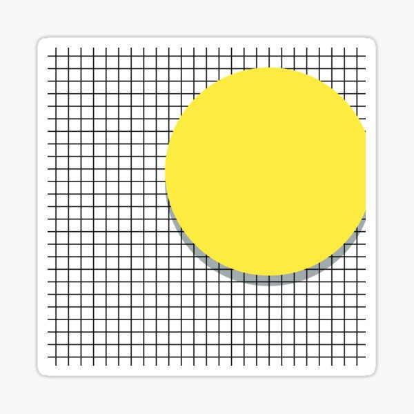 Memphis Yellow Sticker
