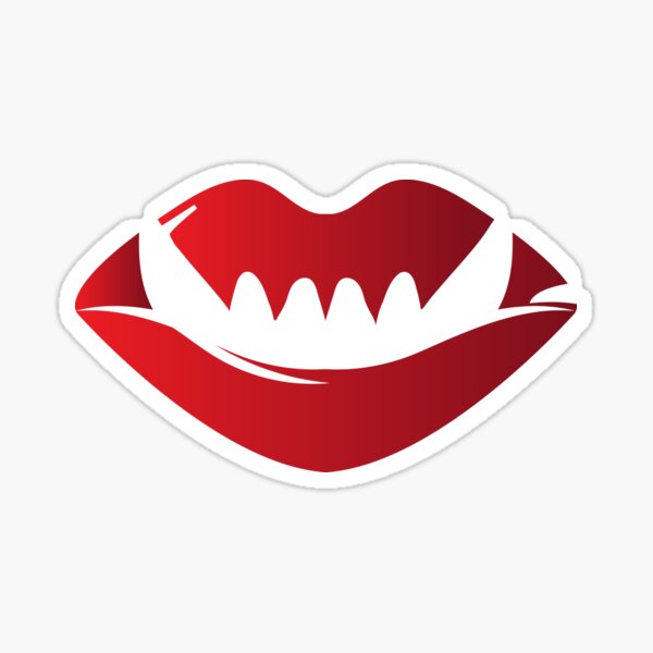 vampire kiss Sticker