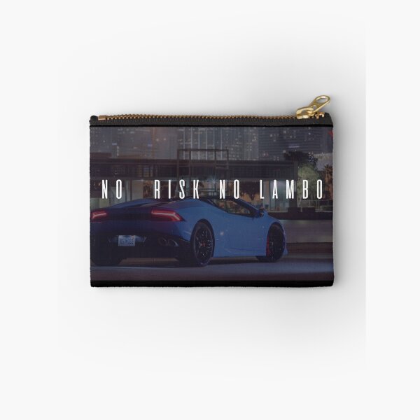 Item preview, No risk no lambo blue designed and sold by aleripo.