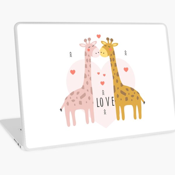 Valentine's Day - Zebra in Love Laptop Skin