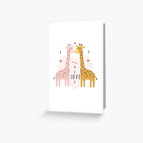 Valentine's Day - Zebra in Love Greeting Card