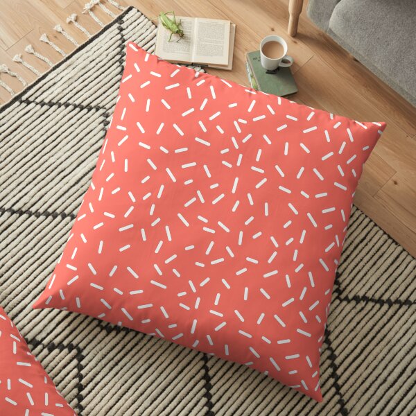 Living Coral Memphis Floor Pillow