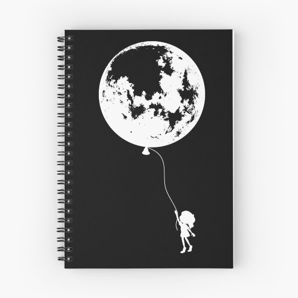 Item preview, Cute Girl Holding a Moon Balloon designed and sold by MintaApparel.
