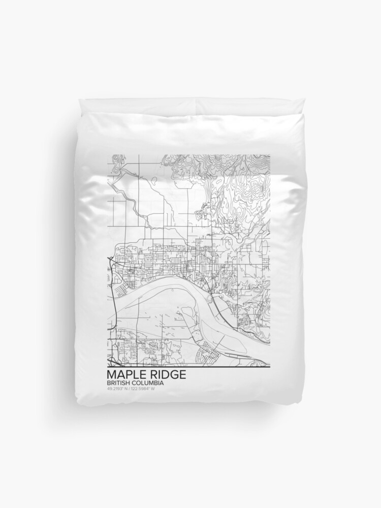 Full Color Map Poster Delta British Columbia Map Print