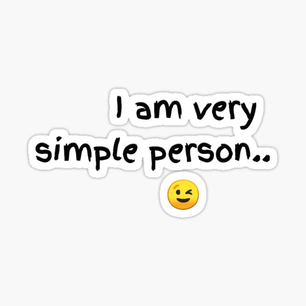 I'm a Simple Person with Complicated Mind" Sticker by lycorisium ...