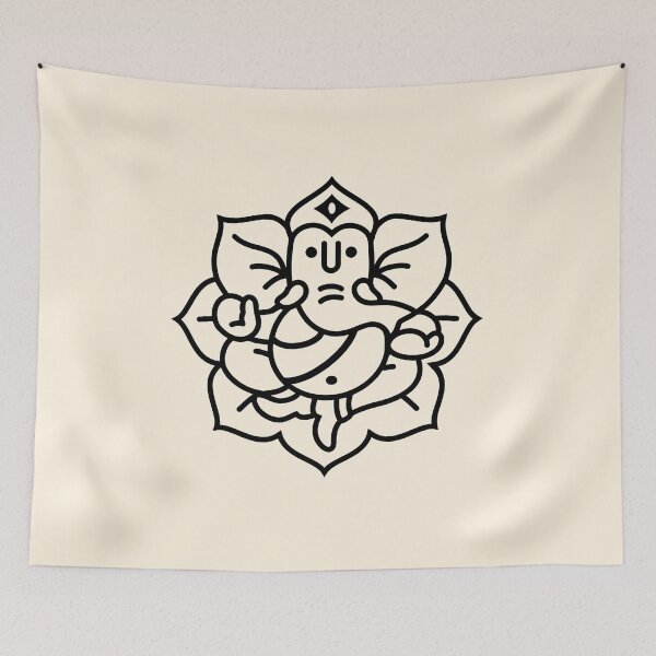Item preview, Ganesh Ganesa Ganapati Elephant 2 (black) designed and sold by Mystic-Land.