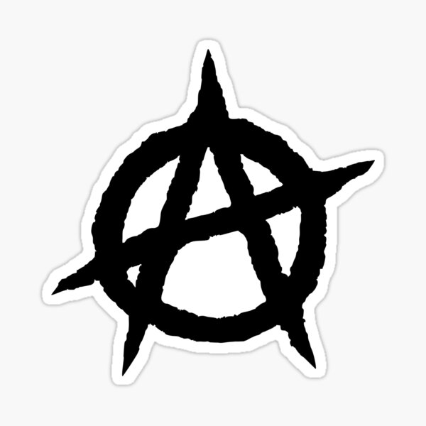 Aperçu de l'œuvre symbole d'anarchie noir créée et vendue par tony4urban.