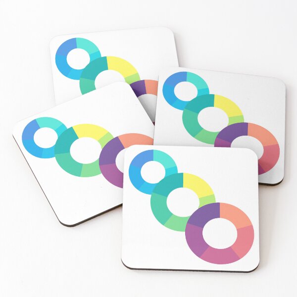 Item preview, Simple colourful pattern colourful donut chart designed and sold by Urban Binge.