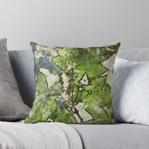 Item preview, 7 DAYS OF SUMMER- TROPICAL LEAVES PILLOWS AND TOTES designed and sold by 7 days of Summer.