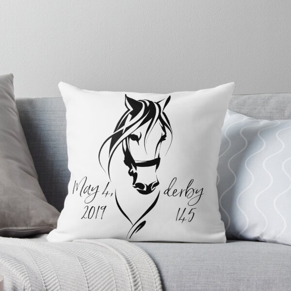 Item preview, Derby Horse, Kentucky, 2019, 145, Black and White, Southern, Horserace designed and sold by CleverlyInspired.