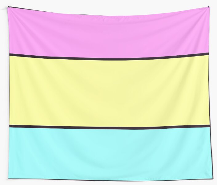 "Pastel Pan Flag" Wall Tapestries by kinaereth | Redbubble