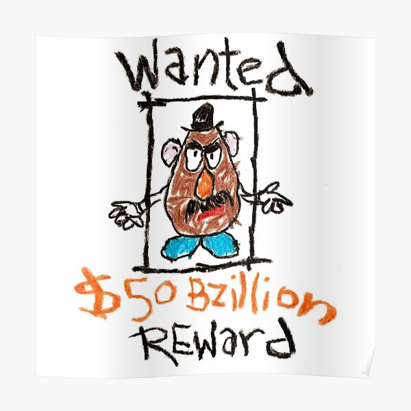 Mr Potato Posters Redbubble - roblox song id mrs potato head