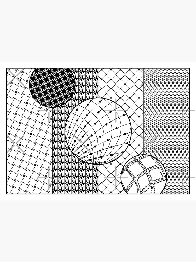 Zentangle, wall art, squares, pattern Greeting Card for Sale by  CrazyRabbits
