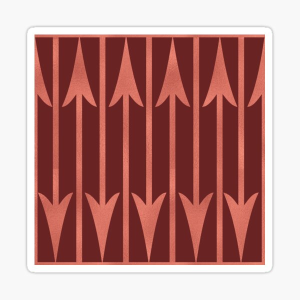 Red Arrow Shape Stickers, 1, 500/Roll