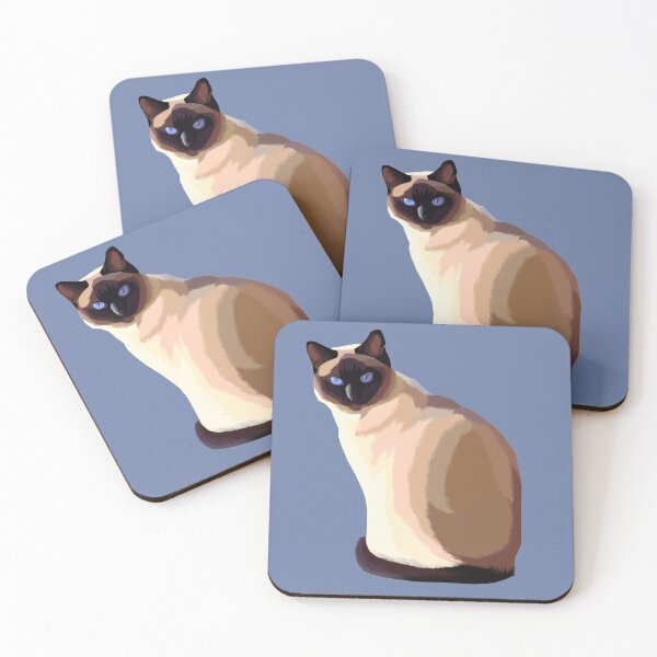 Item preview, Siamese Cat Painterly Effect designed and sold by Ari-ArtStudio.