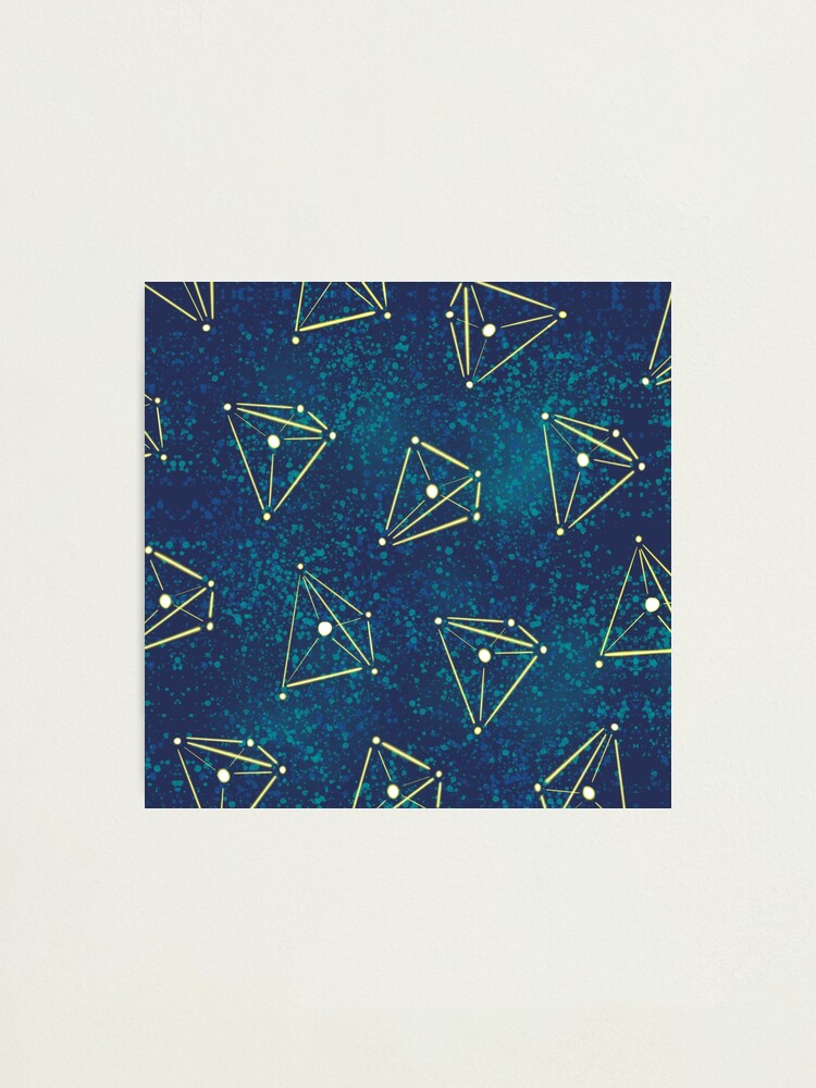 Alternate view of Tetrahedral Molecular Geometry Constellations Photographic Print