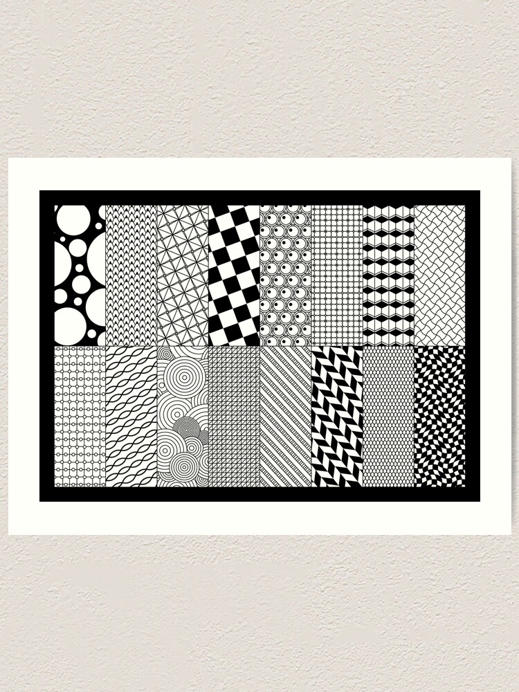 Zentangle, wall art, squares, pattern Greeting Card for Sale by  CrazyRabbits