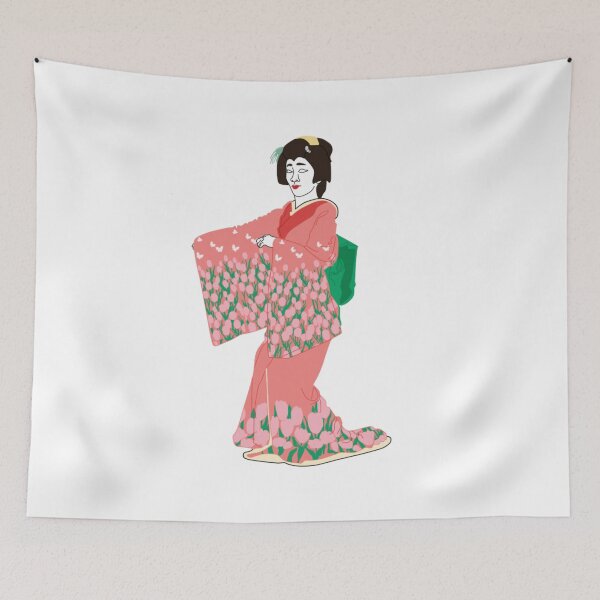 Item preview, Tulips Kimono Motif designed and sold by KHRArts.