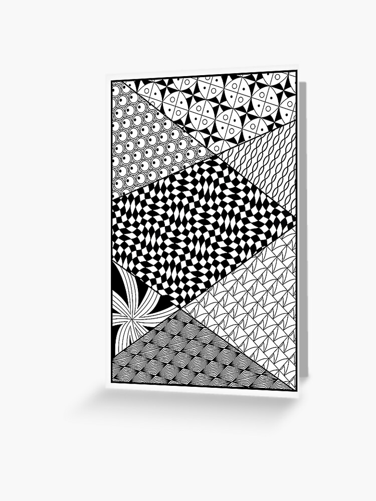 Zentangle, wall art, circles, pattern Greeting Card for Sale by  CrazyRabbits