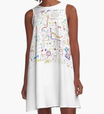 Funny Math Geek T-shirt Cool Maths Nerd Tee A-Line Dress