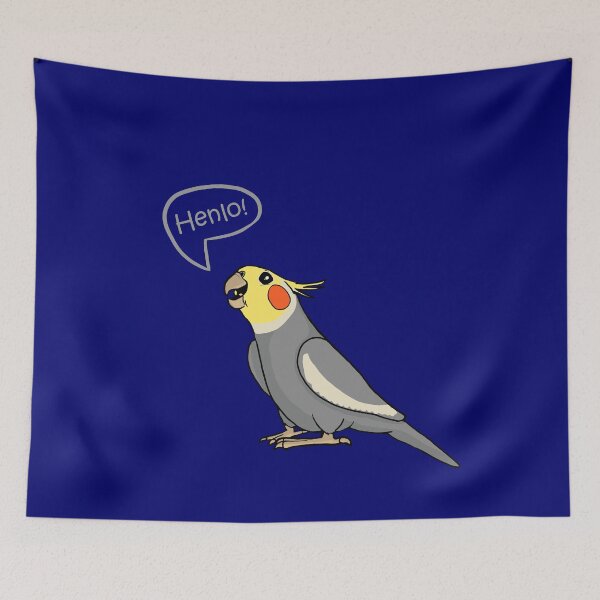Item preview, Cockatiel bird Henlo cute birb designed and sold by Mehu.