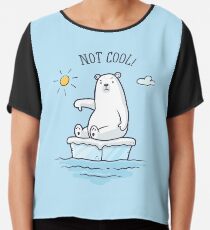 Eisbär - Die globale Erwärmung ist nicht cool! Chiffontop